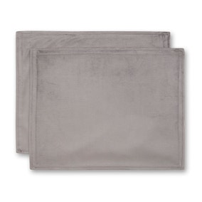Set of 2 Recycled Velour Placemats
