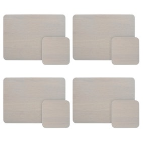 Set of 4 Naturals Placemats & Coasters